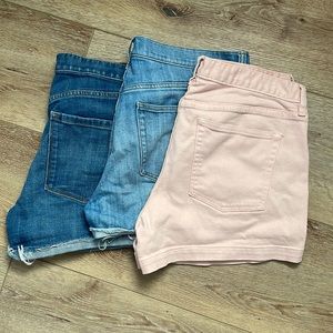 Lot of 3 - J. Crew Denim Shorts